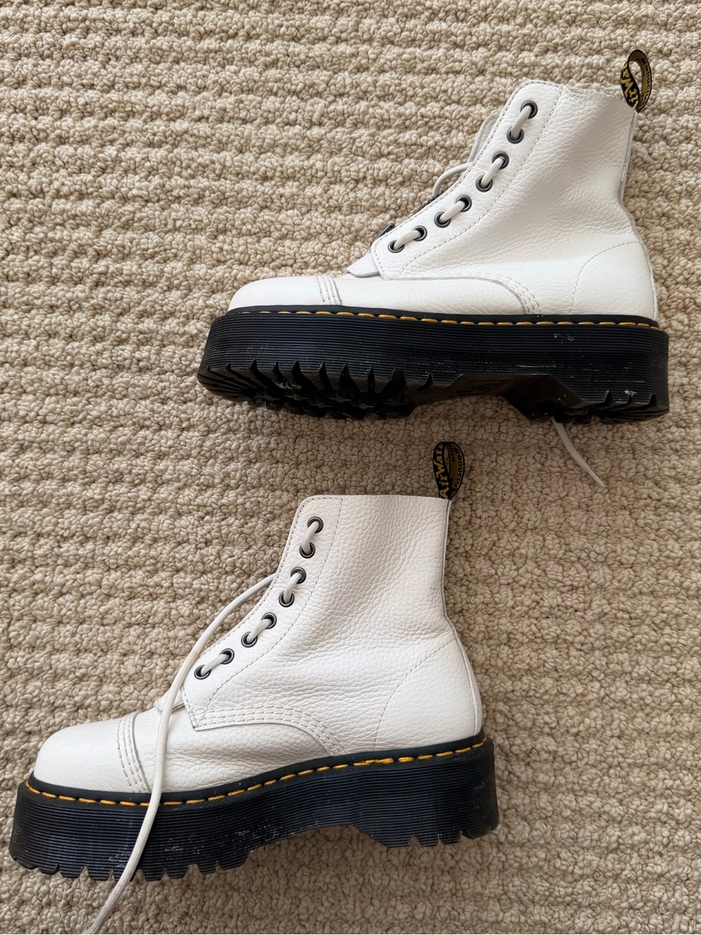 Dr. Martens Sinclair Milled Nappa Leather Platform Boots